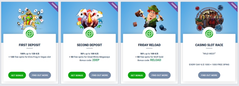 4 of the bonuses offered